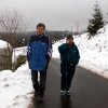 Jürgen und Rolf Lemnitzer an der Rodelbahn in Oberhof